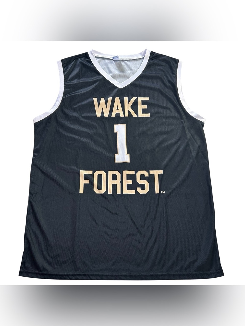 Wake Forest Demon Deacons Basketball SGA Men’s Black Jersey #1 size XL